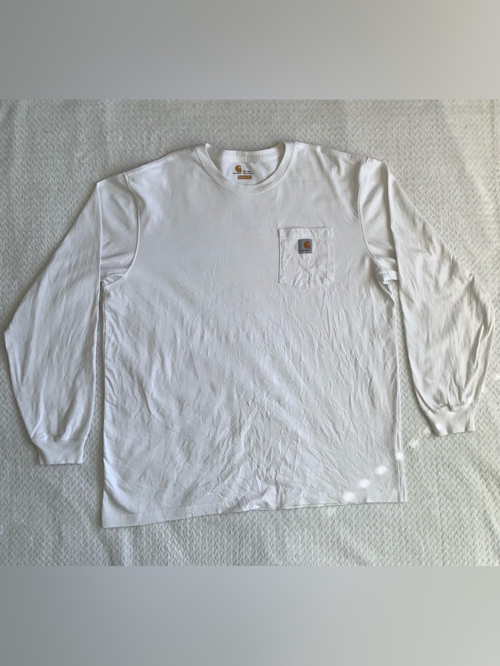 Carhartt White Long Sleeve Pocket Shirt